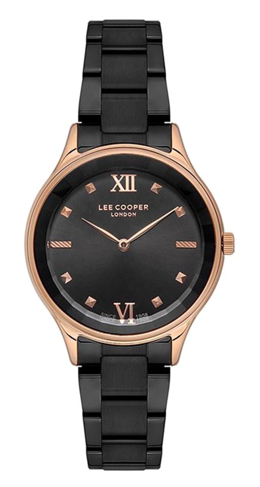 Lee Cooper LC07113.460 40 mm Siyah Metal Kordon Analog Kadın Kol Saati