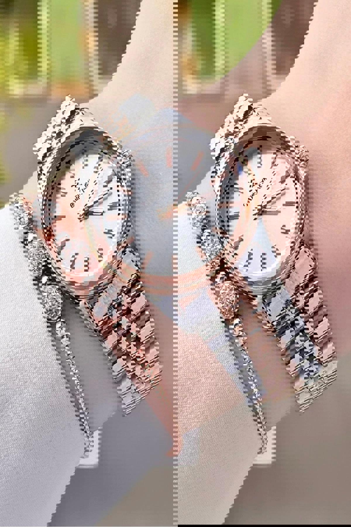Daniel Klein DKISTE1185 29 mm Gri Çelik Kordon Analog Kadın Kol Saati
