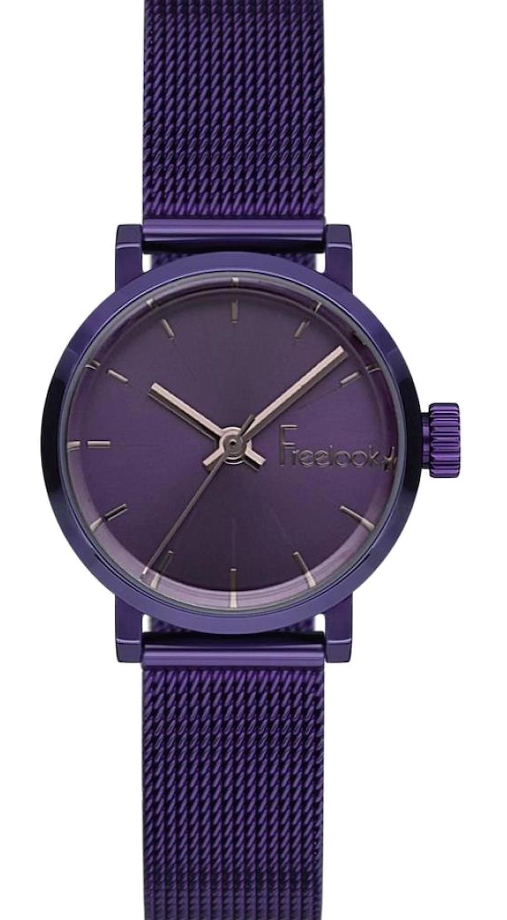 Freelook F.1.1098.06 25 mm Siyah Çelik Kordon Analog Kadın Kol Saati
