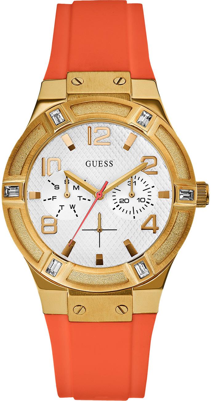 Guess GUW0564L2 36 mm Turuncu Silikon Kordon Analog Kadın Kol Saati