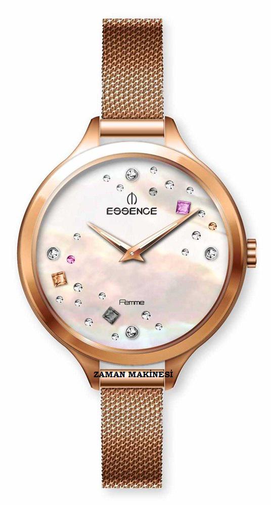 Essence D1114.420 36 mm Rose Gold Çelik-Hasır Kordon Analog Kadın Kol Saati