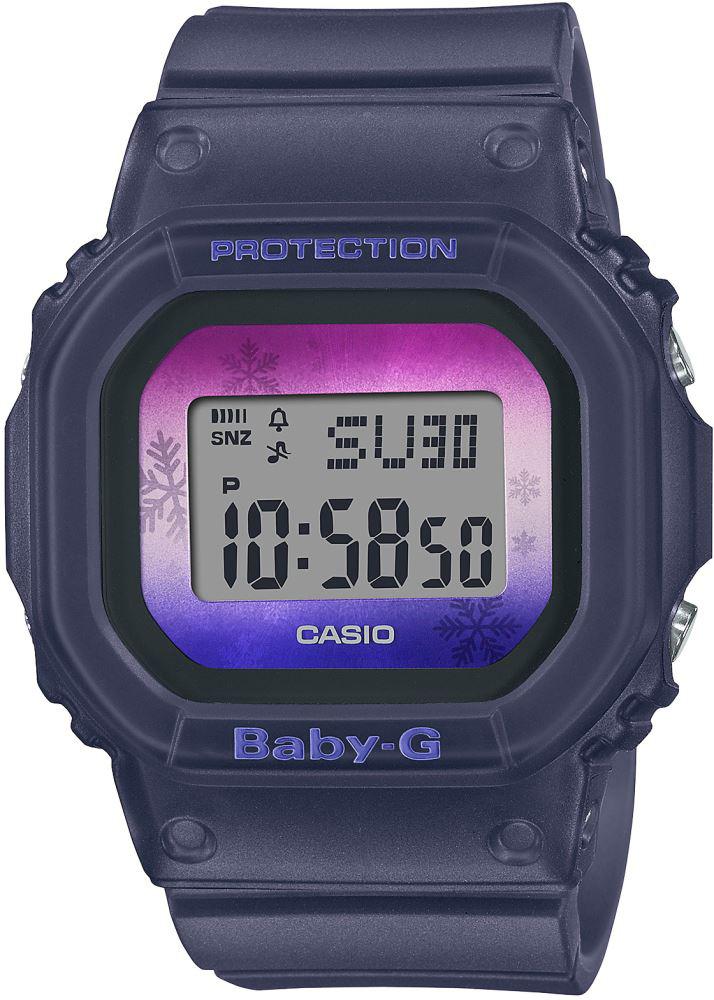 Casio BGD-560WL-2D Takvimli 40 mm Lacivert Silikon Kordon Dijital Kadın Kol Saati