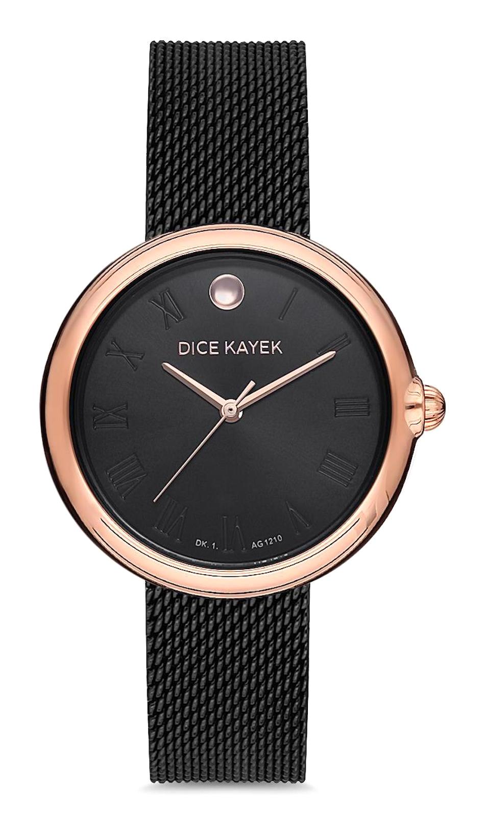 Dice Kayek DK.1.AG1210.06 32 mm Siyah Çelik Kordon Analog Kadın Kol Saati