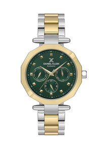 Daniel Klein DK.1.13605-3 Takvimli 34 mm Altın-Gri Metal Kordon Analog Kadın Kol Saati