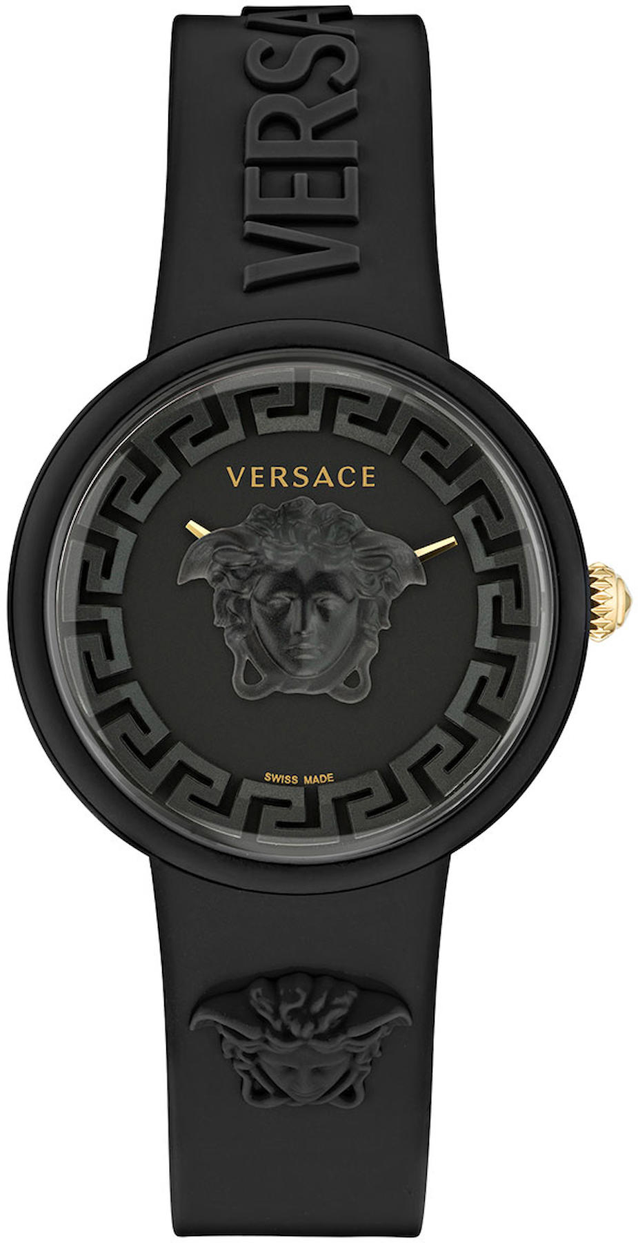 Versace VRSCVE6G00223 39 mm Siyah Silikon Kordon Analog Kadın Kol Saati