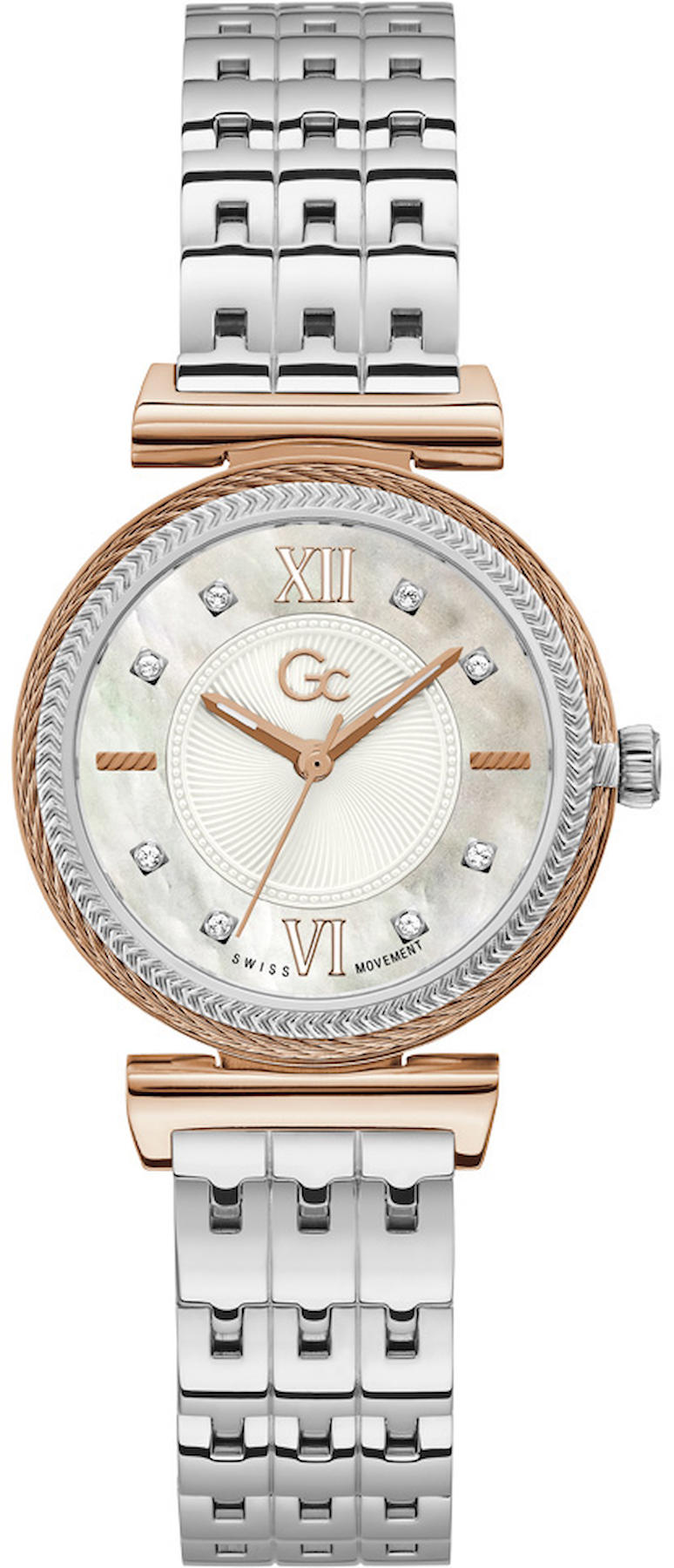 Guess GCY88001L1MF 32 mm Gri Çelik Kordon Analog Kadın Kol Saati
