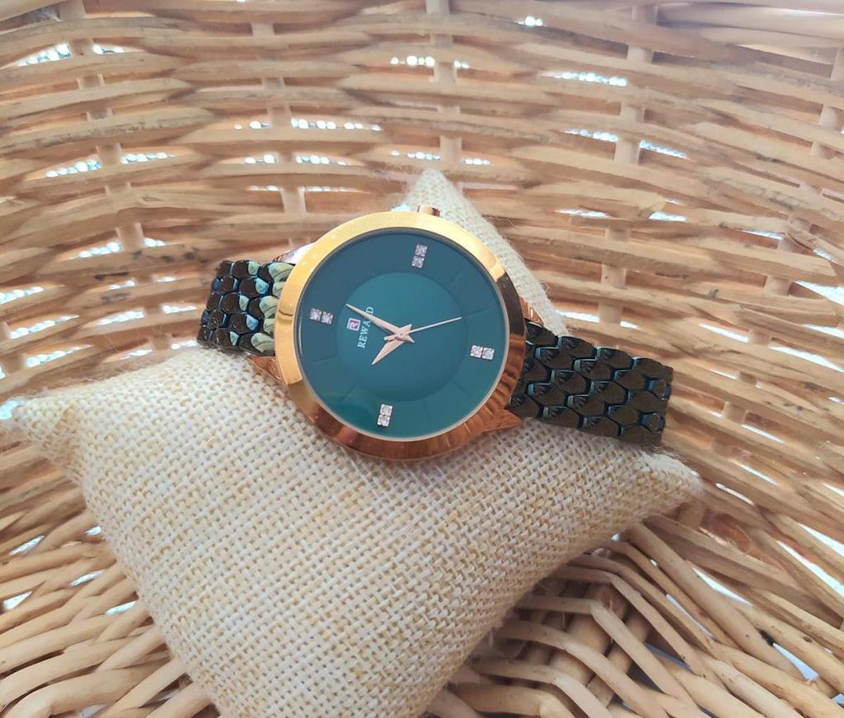Reward RD63037L-01 34 mm Yeşil Çelik Kordon Analog Kadın Kol Saati
