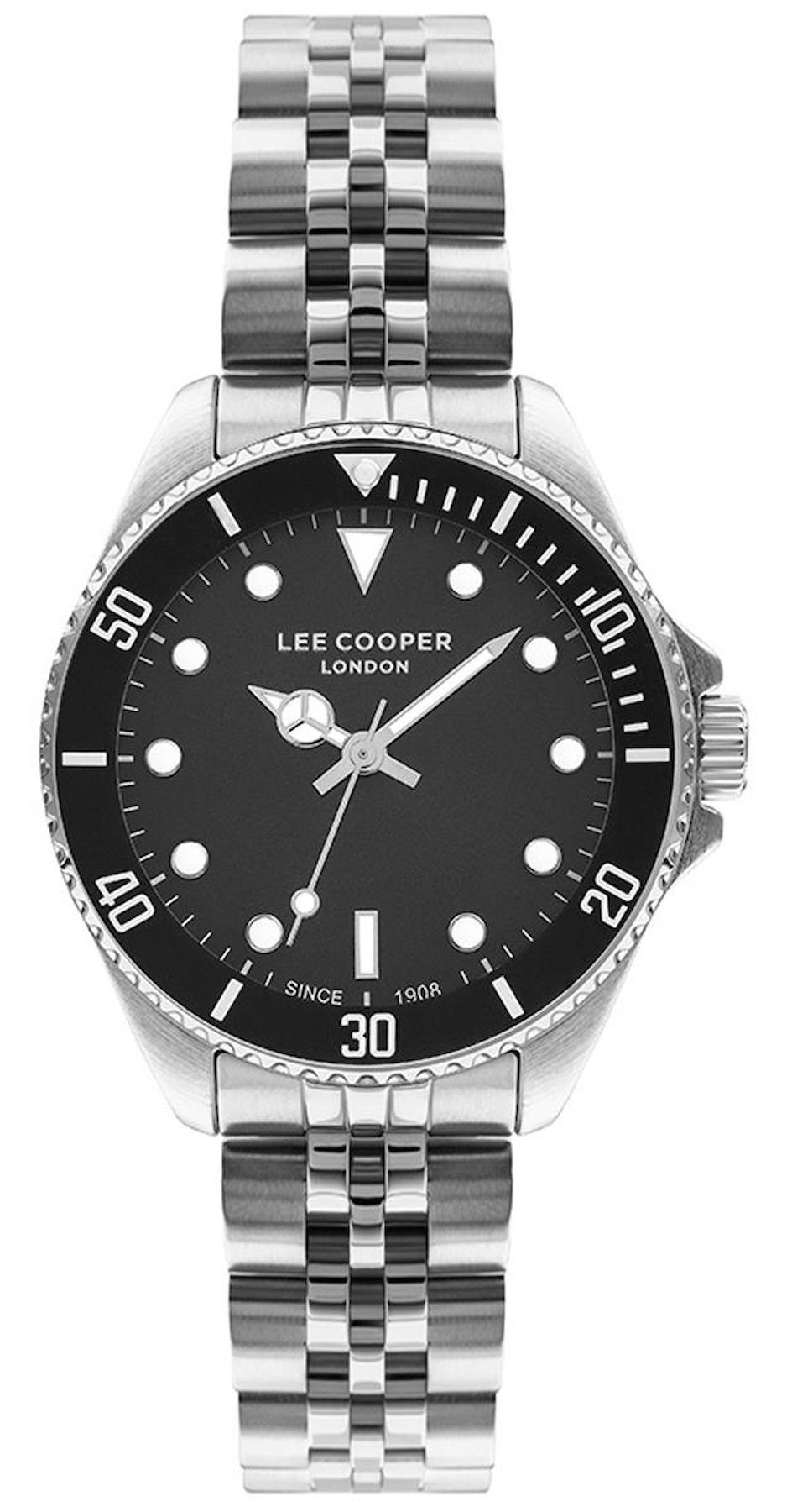 Lee Cooper LC07593.350 40 mm Gri Metal Kordon Analog Kadın Kol Saati