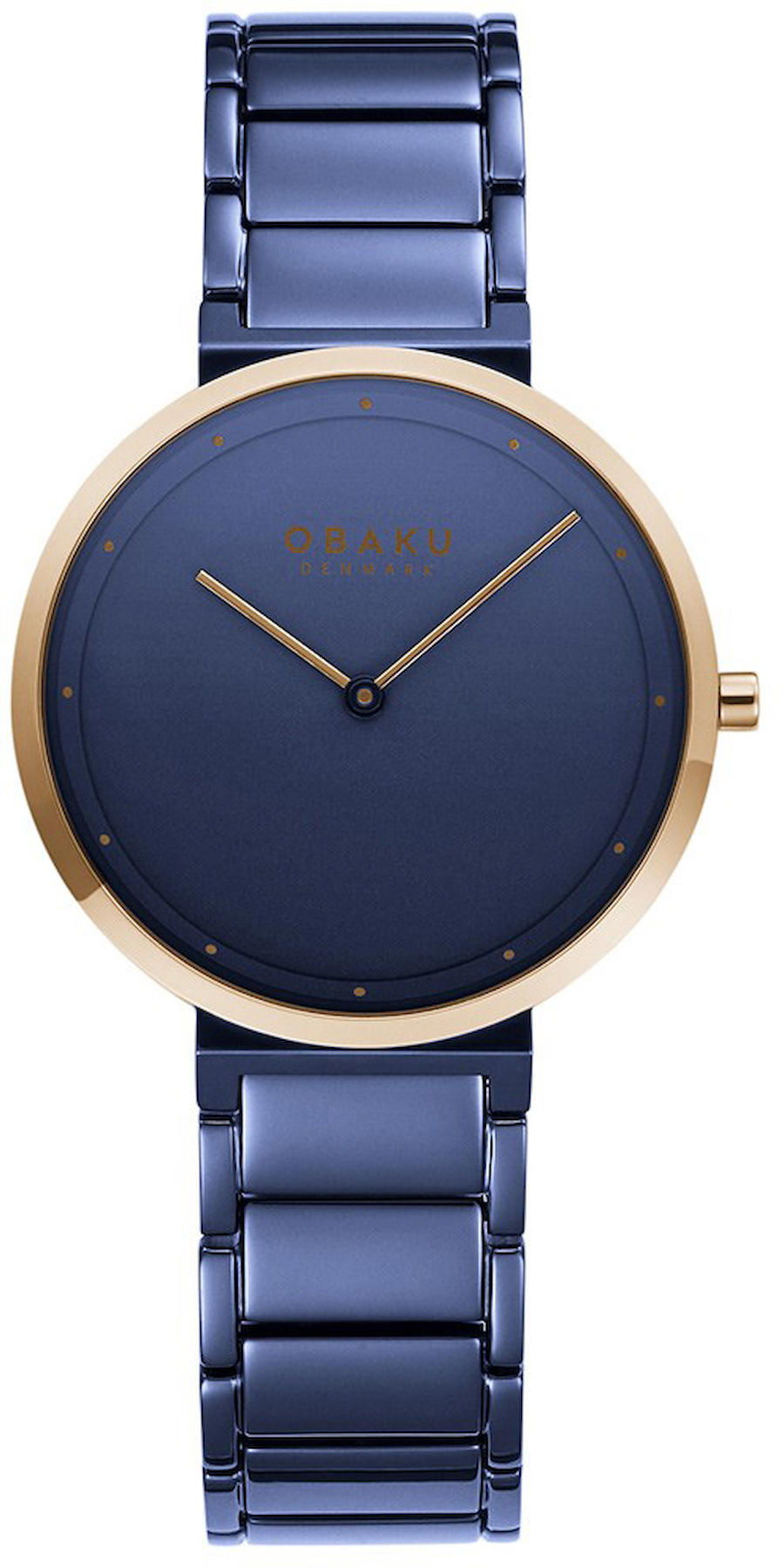 Obaku Denmark V258LXSLSL 34 mm Lacivert Çelik Kordon Analog Kadın Kol Saati