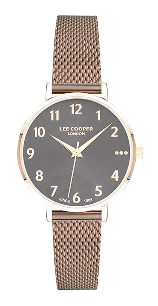 Lee Cooper LC07281.460 40 mm Kahverengi Çelik Kordon Analog Kadın Kol Saati