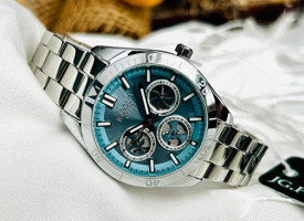 Jg. Polo Club JPC.0124-B02359C.01 Takvimli 33 mm Gri Çelik Kordon Analog Kadın Kol Saati