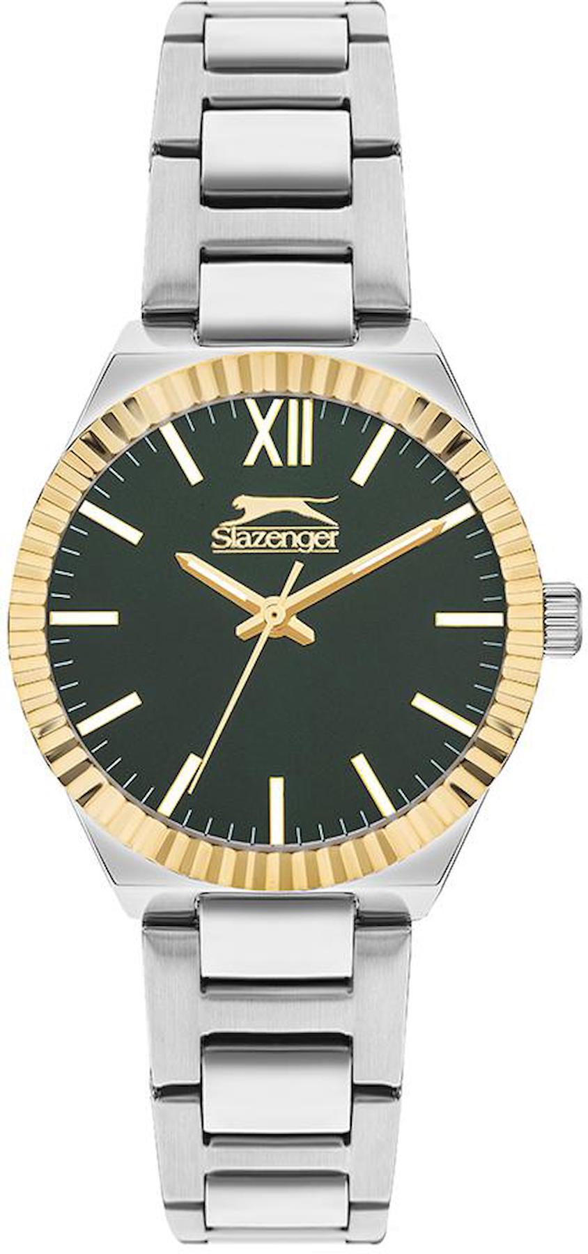 Slazenger SL.09.2304.3.02 35 mm Gri Çelik Kordon Analog Kadın Kol Saati
