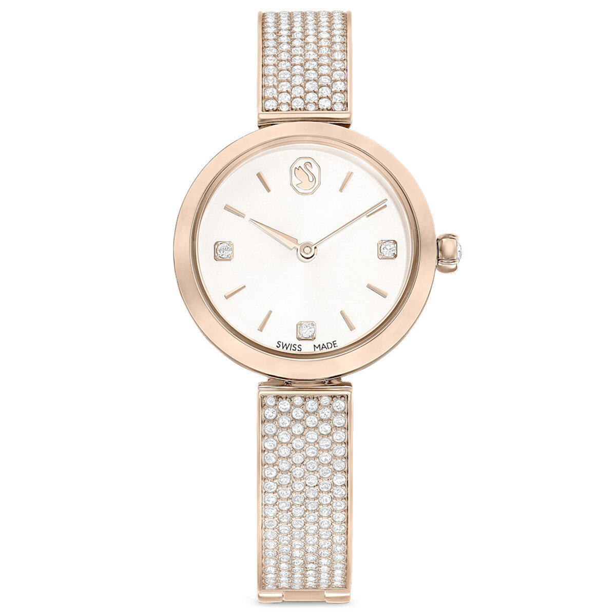 Swarovski SWR5671196 27 mm Altın-Gri Çelik Kordon Analog Kadın Kol Saati