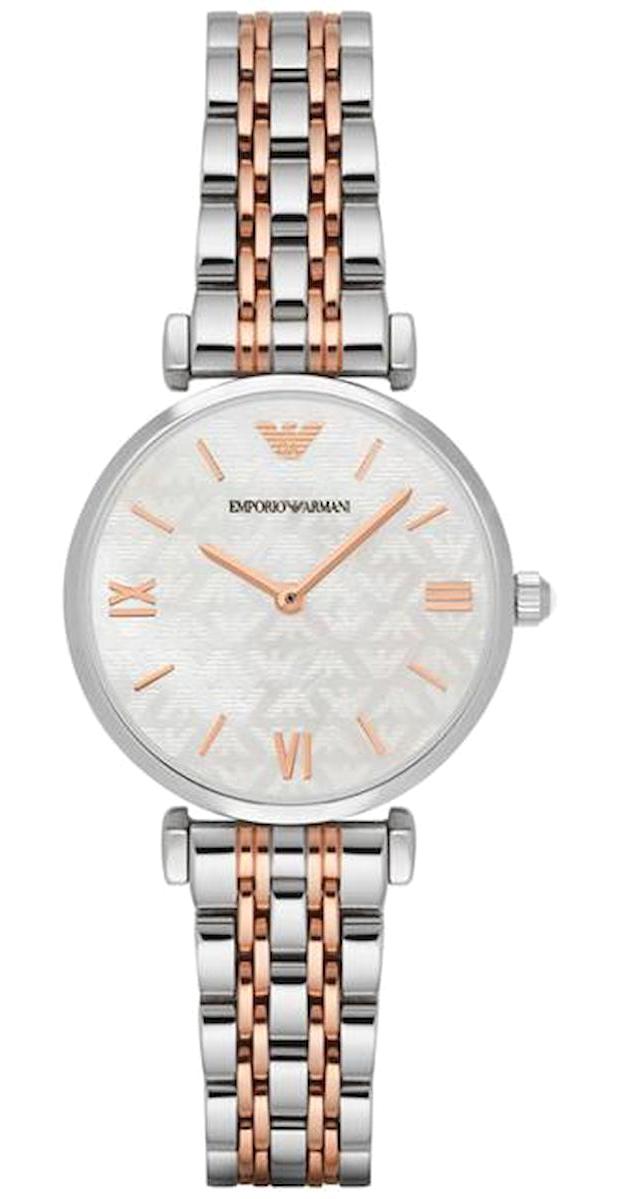 Emporio Armani AR1987 32 mm Gri-Rose Gold Çelik Kordon Analog Kadın Kol Saati