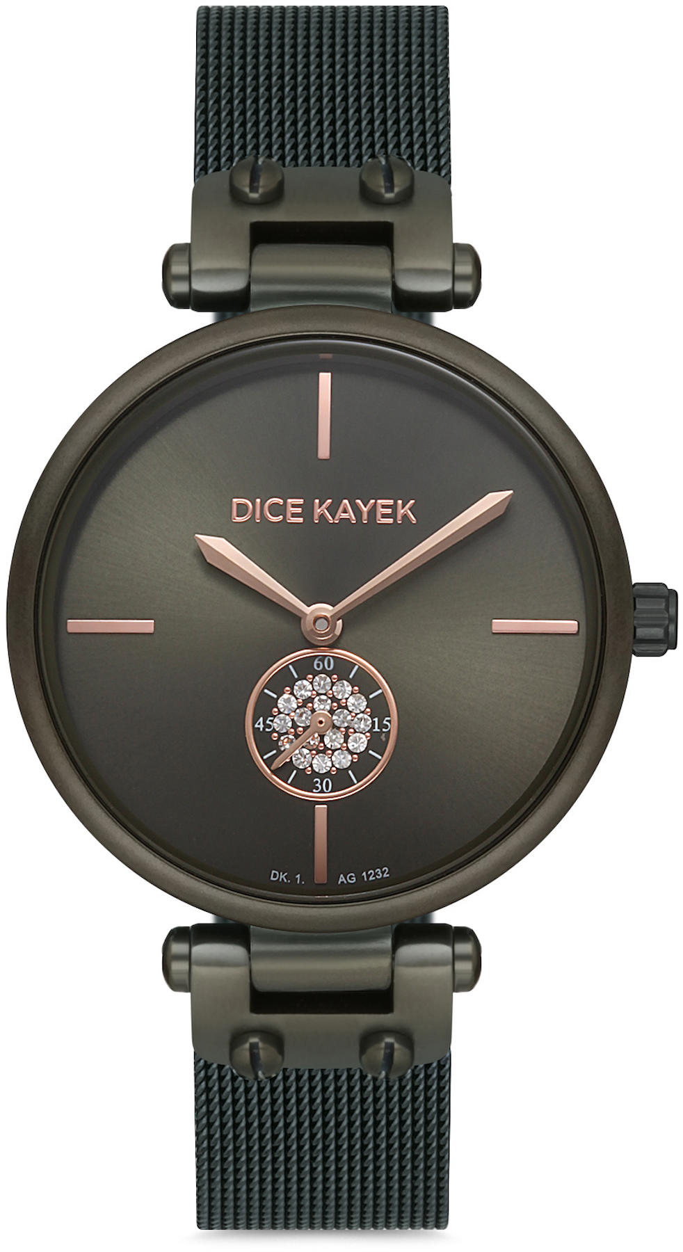 Dice Kayek DK.1.AG1232.08 28 mm Gri Metal Kordon Analog Kadın Kol Saati