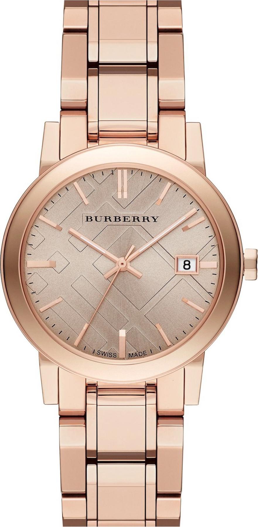 Burberry BU9126 Takvimli 36 mm Rose Gold Çelik Kordon Analog Kadın Kol Saati