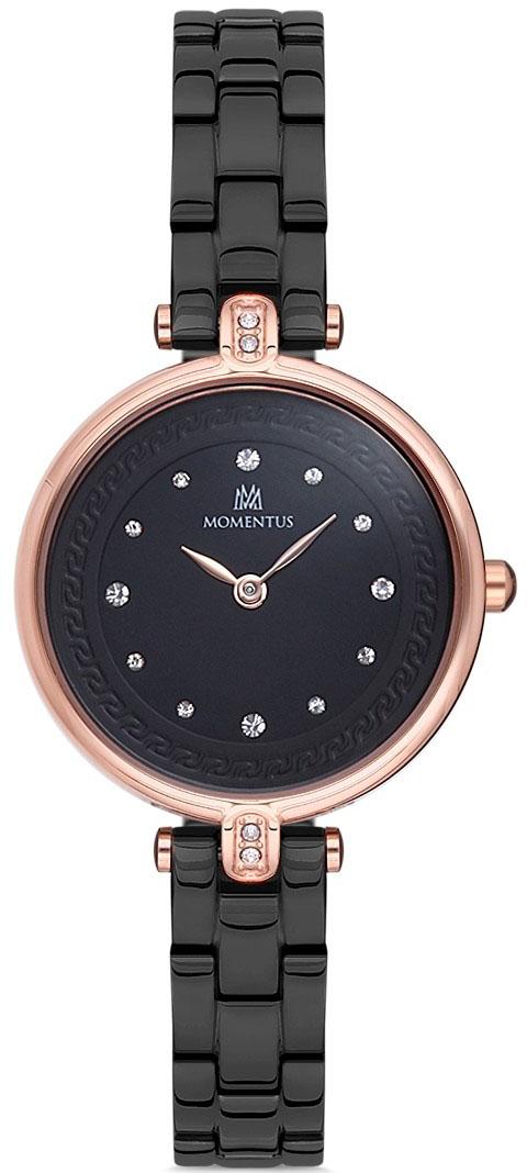 Momentus SW256R-04SR 30 mm Siyah Çelik Kordon Analog Kadın Kol Saati
