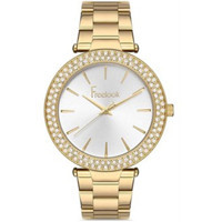 Freelook FL.1.10270.3 38 mm Altın Çelik Kordon Analog Kadın Kol Saati