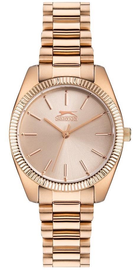 Slazenger SL.09.1857.3.03 34 mm Rose Gold Çelik Kordon Analog Kadın Kol Saati