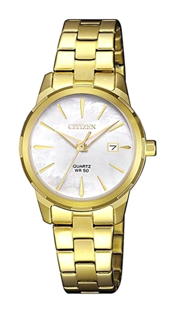 Citizen EU6072-56D Takvimli 28 mm Altın Çelik Kordon Analog Kadın Kol Saati