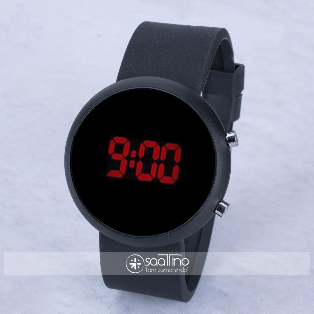 Saattino ST-303958 43 mm Siyah Silikon Kordon Dijital Unisex Kol Saati
