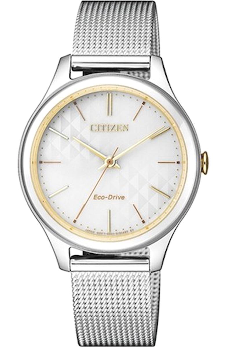 Citizen EM0504-81A 32 mm Gri Metal Kordon Analog Kadın Kol Saati