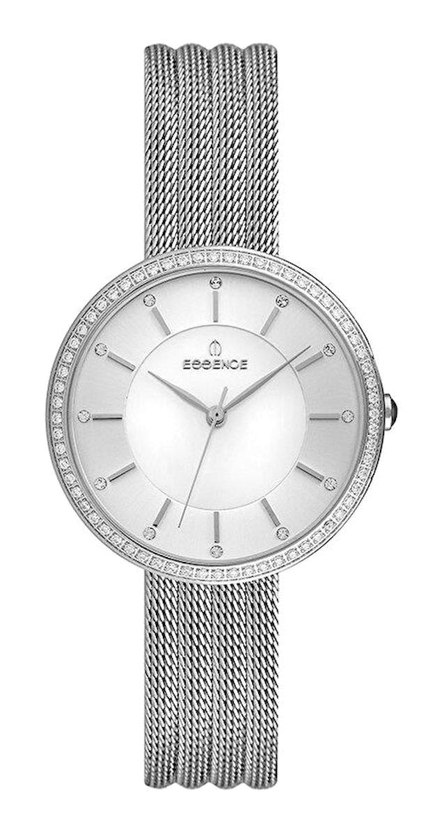 Essence ES6726FE.320 35 mm Gri Çelik-Hasır Kordon Analog Kadın Kol Saati