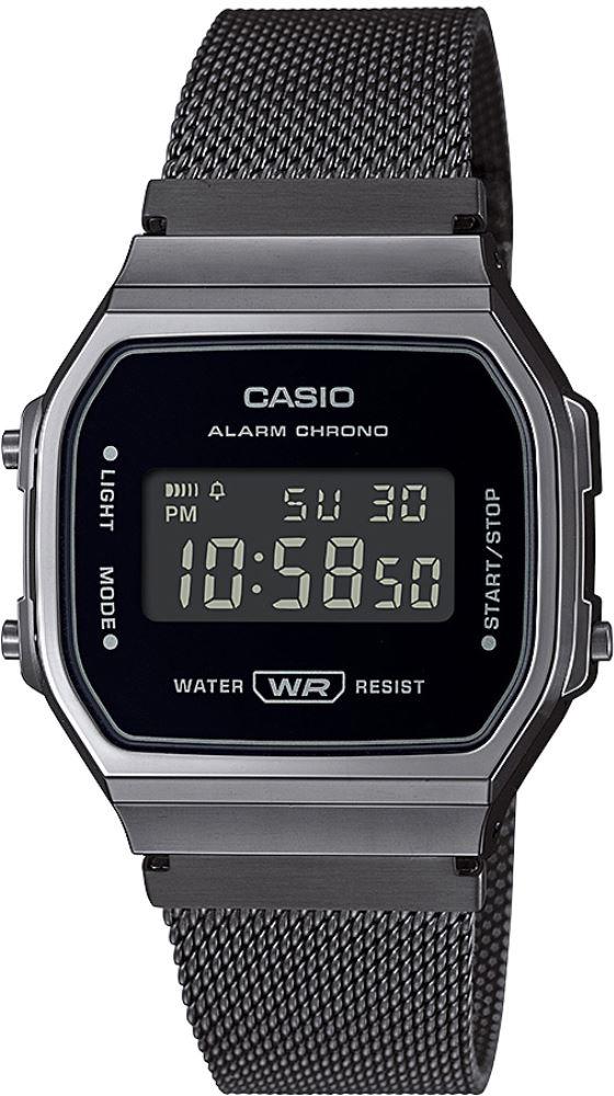 Casio A168WEMB-1BDF Takvimli 36 mm Siyah Çelik Kordon Analog Kadın Kol Saati