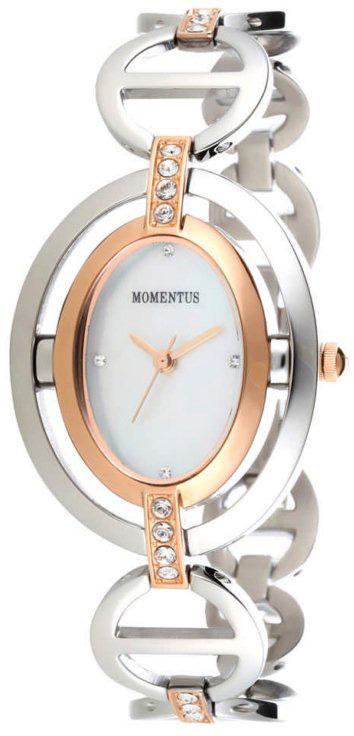 Momentus FJ191T-09SR 28 mm Gri-Rose Gold Çelik Kordon Analog Kadın Kol Saati