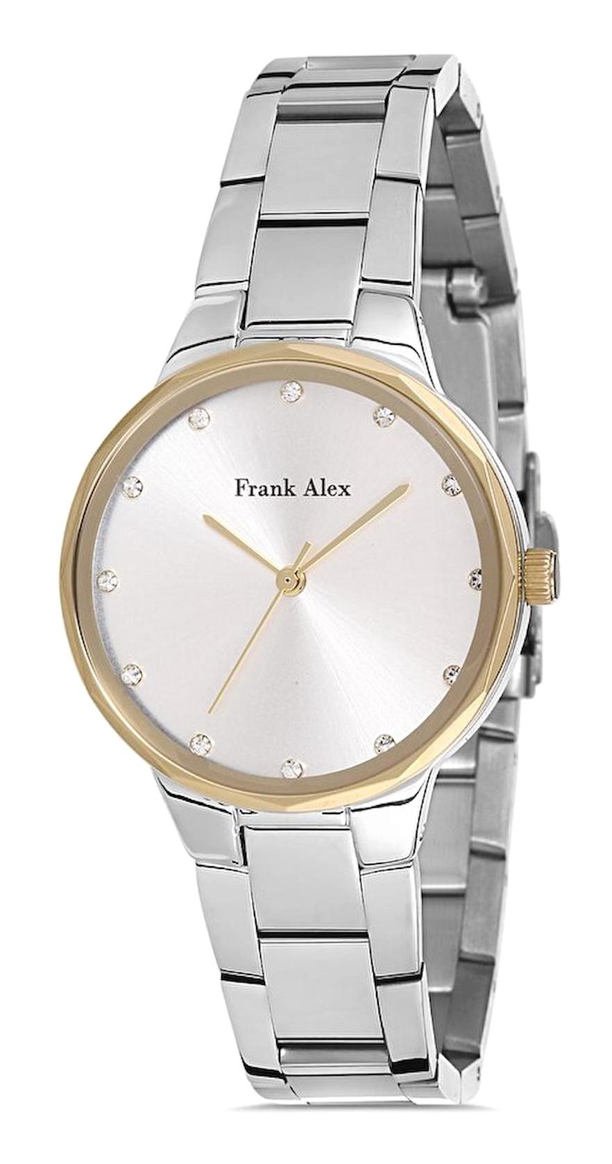 Frank Alex FA.12504M.05 32 mm Gri Metal Kordon Analog Kadın Kol Saati