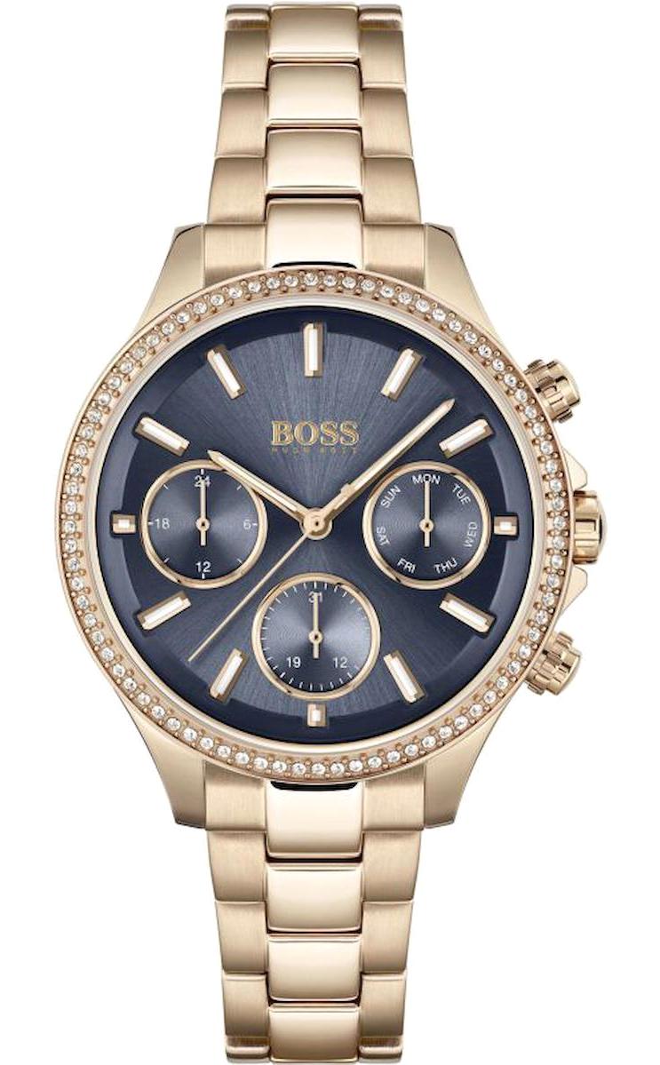 Hugo Boss HB1502566 Takvimli 38 mm Altın Çelik Kordon Analog Kadın Kol Saati
