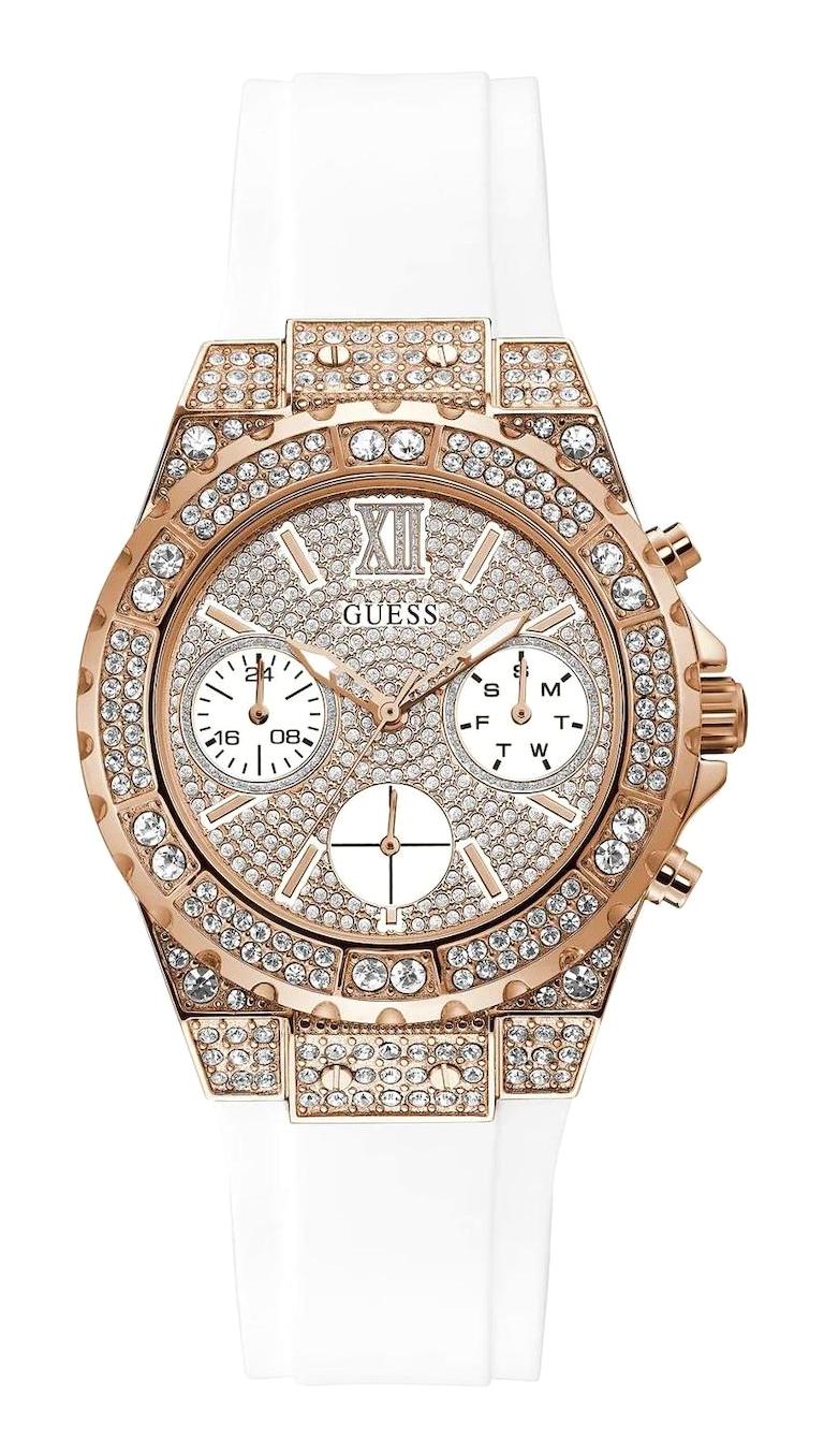 Guess GUGW0038L2 Takvimli 40 mm Beyaz Çelik Kordon Analog Kadın Kol Saati