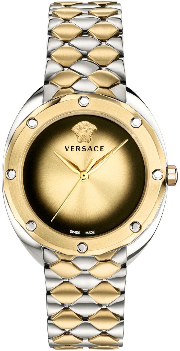 Versace VRSCVEBM00518 30 mm Altın-Gri Çelik Kordon Analog Kadın Kol Saati