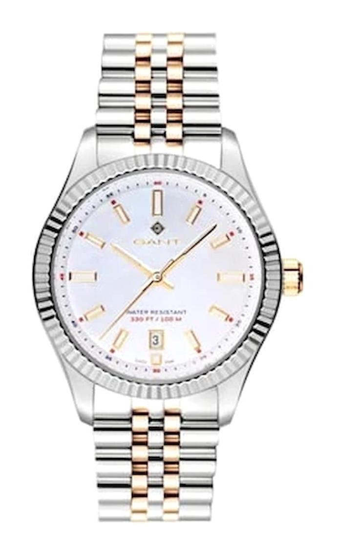 Gant G171016 Takvimli 38 mm Altın-Gri Çelik Kordon Analog Kadın Kol Saati