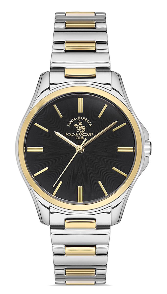 Santa Barbara Polo & Racquet Club SB.1.10316.5 36 mm Altın-Gri Çelik Kordon Analog Kadın Kol Saati