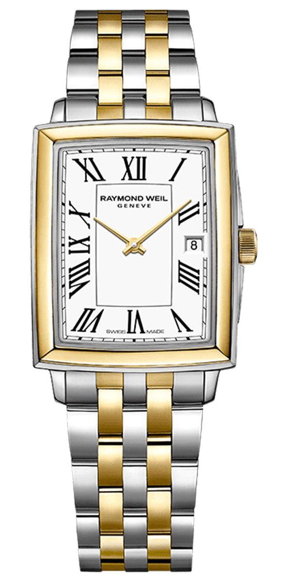Raymond Weil RW5925STP00300 Takvimli 28 mm Altın-Gri Çelik Kordon Analog Kadın Kol Saati