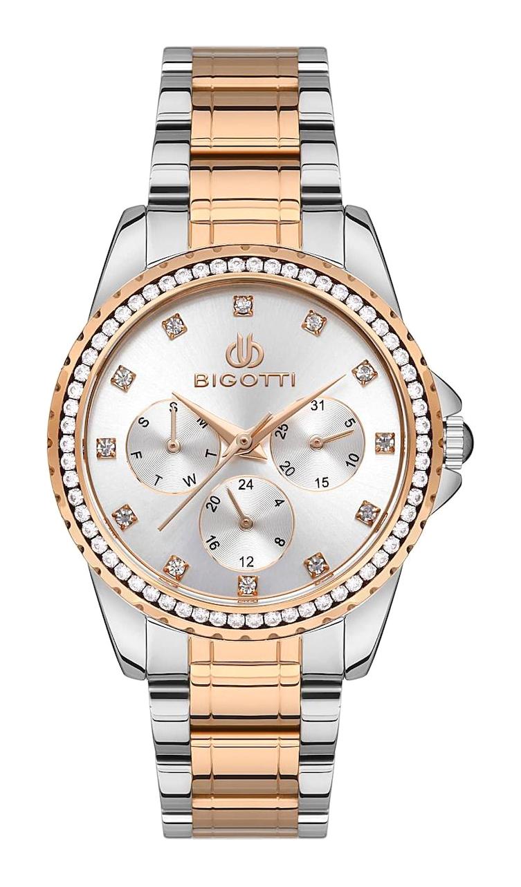 Bigotti BG.1.10453.5 36 mm Gri-Rose Gold Çelik Kordon Analog Kadın Kol Saati