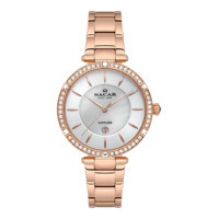 Nacar NC34-39B662-RSMS Takvimli 33 mm Rose Gold Çelik Kordon Analog Kadın Kol Saati