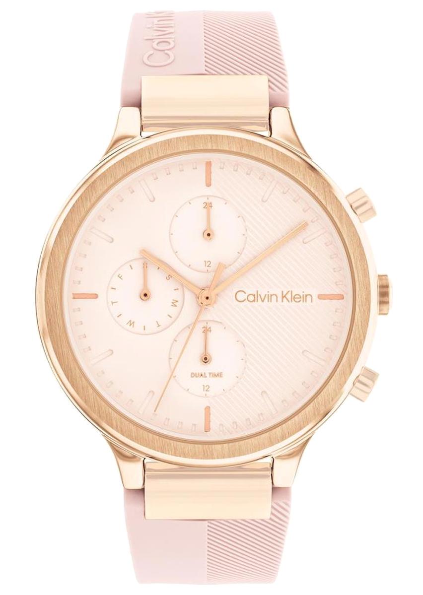 Calvin Klein CK25200243 Takvimli 40 mm Rose Gold Silikon Kordon Analog Kadın Kol Saati