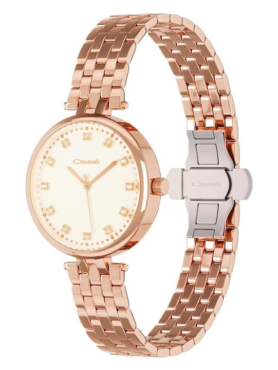 Osse 10105LE 32 mm Rose Gold Metal Kordon Analog Kadın Kol Saati