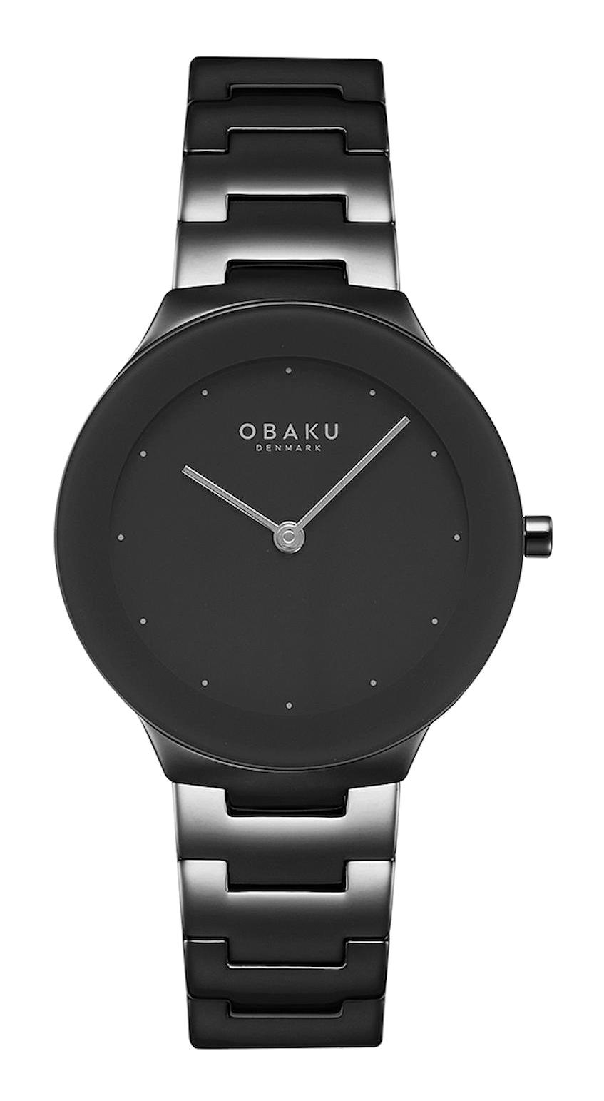 Obaku Denmark V290LXBBSB 32 mm Siyah Çelik Kordon Analog Kadın Kol Saati