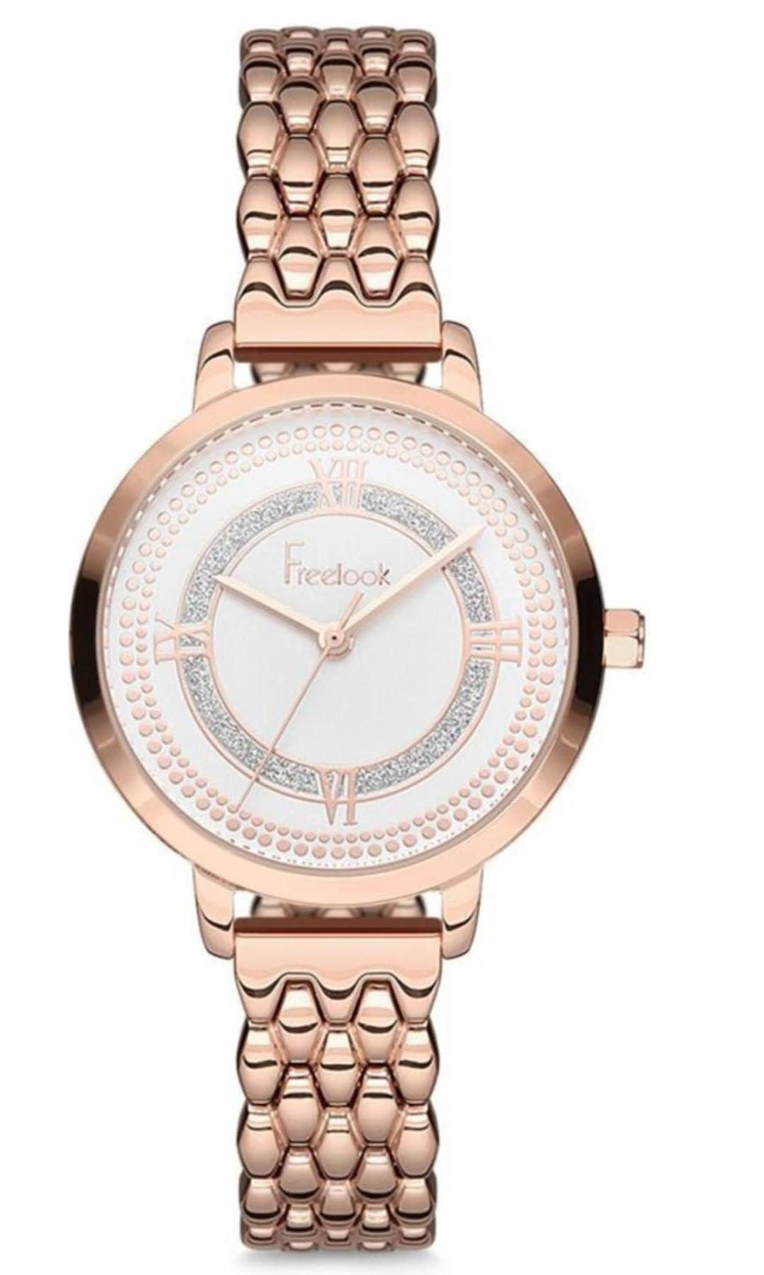 Freelook F.8.1058.05 34 mm Rose Gold Çelik Kordon Analog Kadın Kol Saati