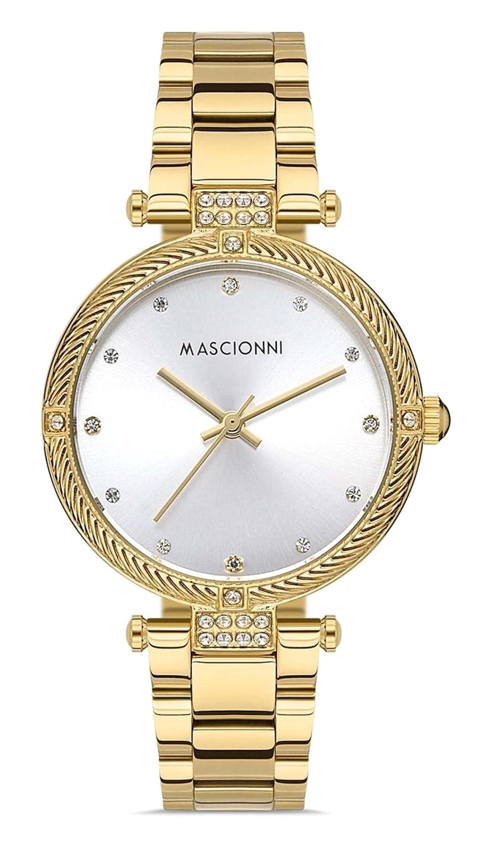 Mascionni M.1.1994A.04 38 mm Altın Çelik Kordon Analog Kadın Kol Saati