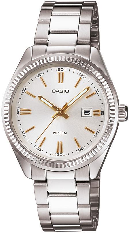 Casio LTP-1302D-7A2VDF 30 mm Beyaz-Gri Çelik Kordon Analog Kadın Kol Saati