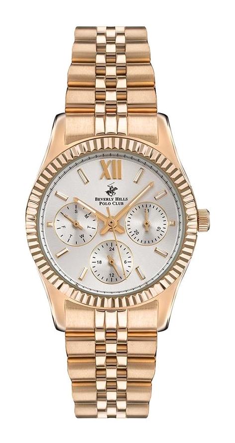 Beverly Hills Polo Club BP3169C.430 35 mm Rose Gold Çelik Kordon Analog Kadın Kol Saati