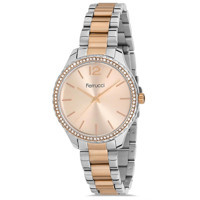Ferrucci FCF.13886M.05 40 mm Gri-Rose Gold Metal Kordon Analog Kadın Kol Saati