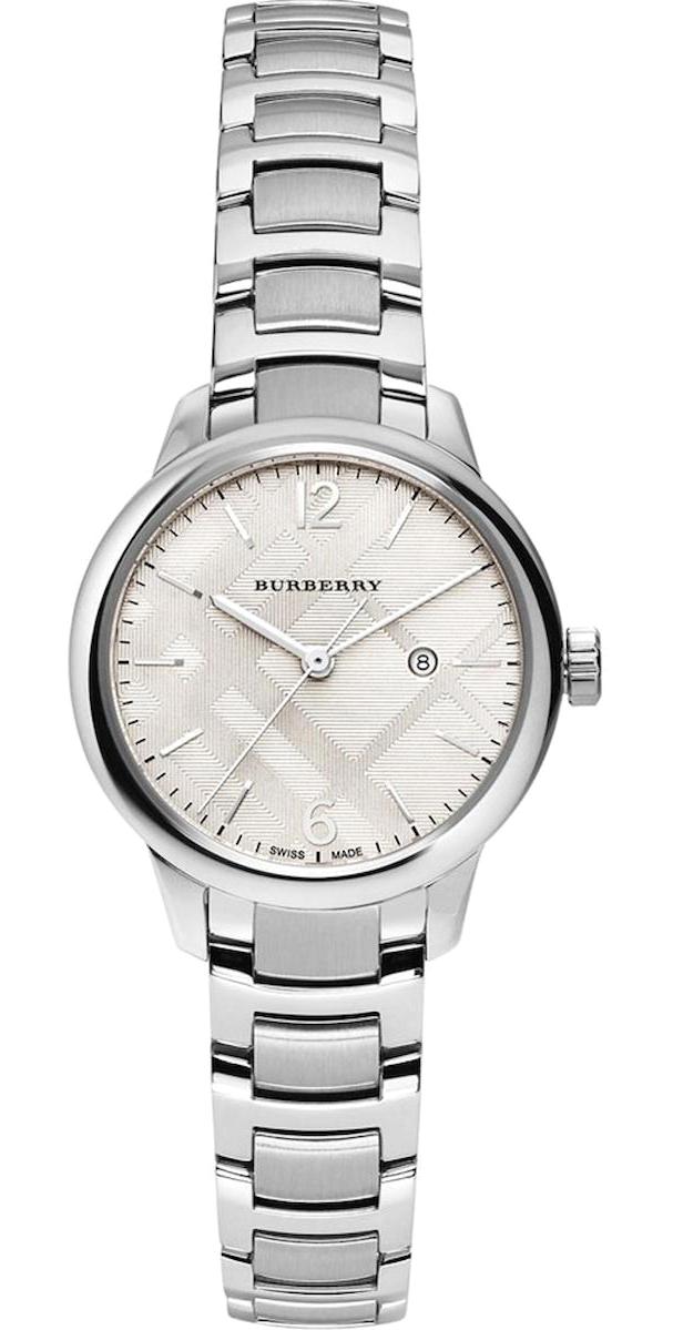 Burberry BU10108 Takvimli 32 mm Gri Çelik Kordon Analog Kadın Kol Saati