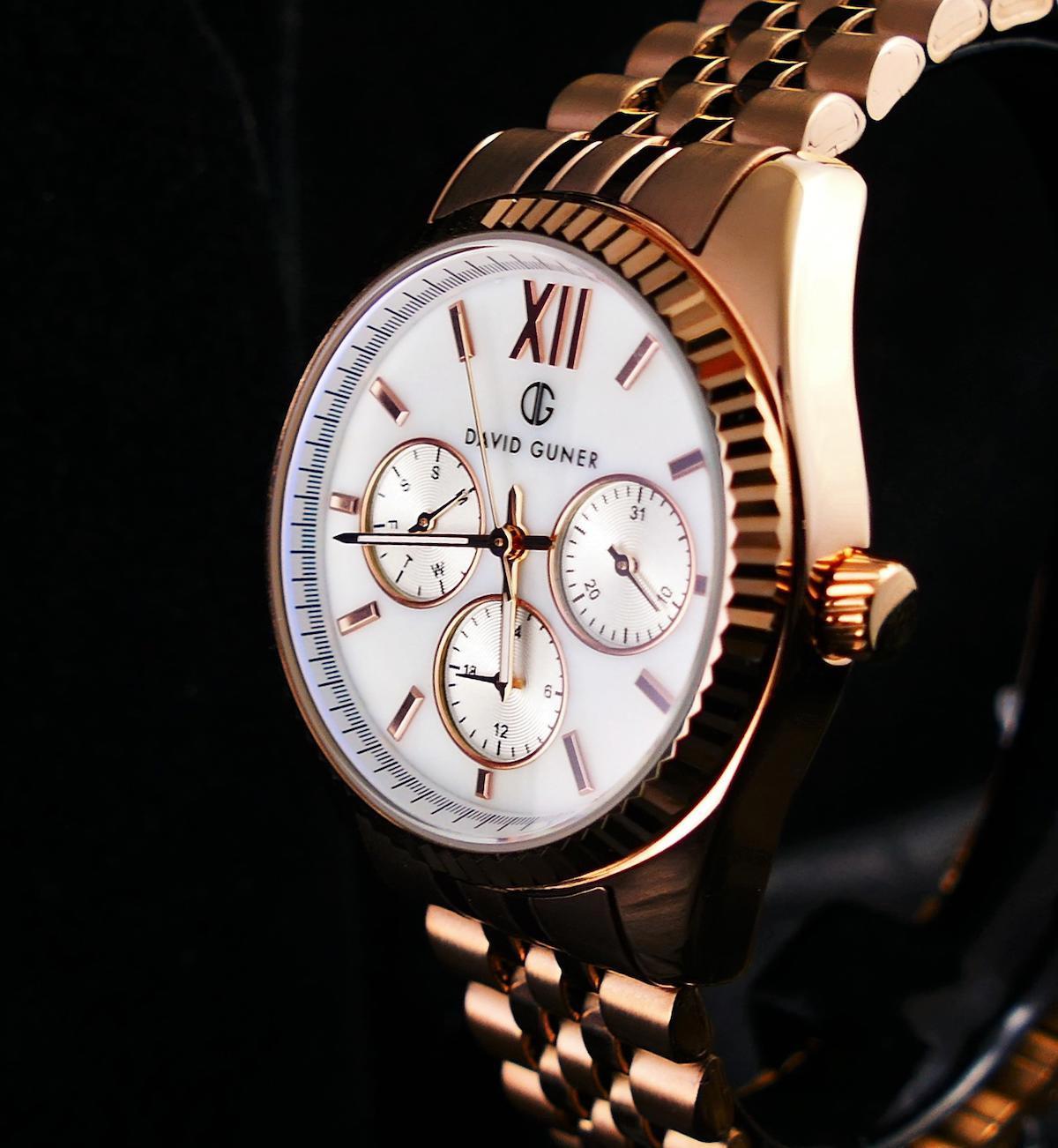 David Guner DG-8314LA-C1 36 mm Rose Gold Çelik Kordon Analog Kadın Kol Saati