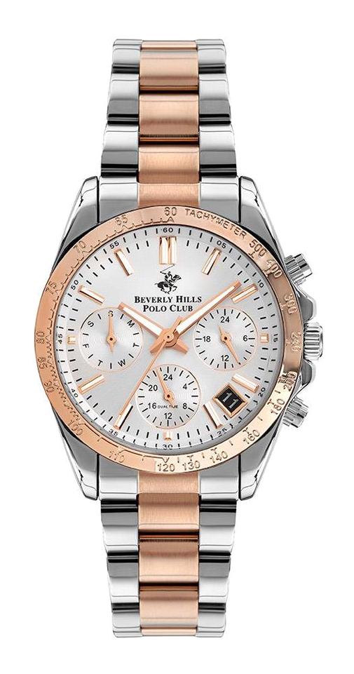Beverly Hills Polo Club BP3204C.530 36 mm Gri-Rose Gold Çelik Kordon Analog Kadın Kol Saati