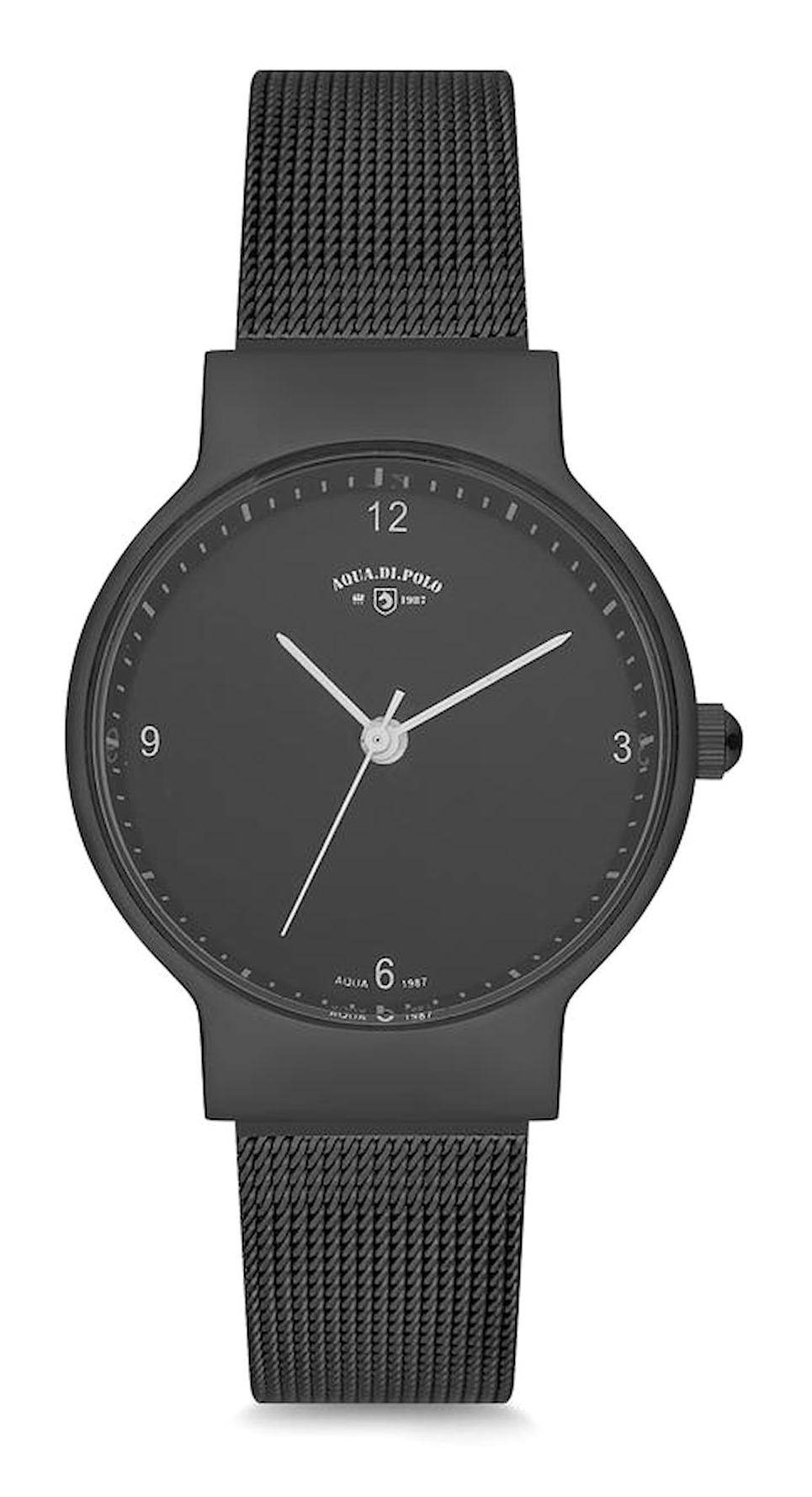 Aqua Di Polo APL12C170H02 30 mm Siyah Çelik Kordon Analog Kadın Kol Saati